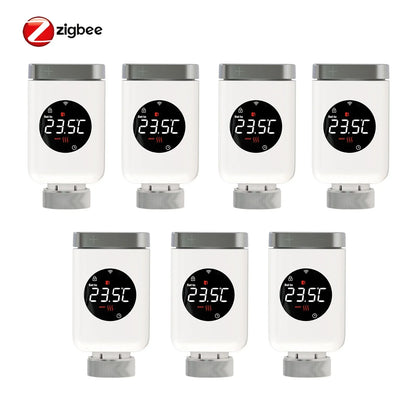 Smart Thermostat Radiator Valve TRV With WiFi ZigBee App Remote Control Energy Saving Fall 2025