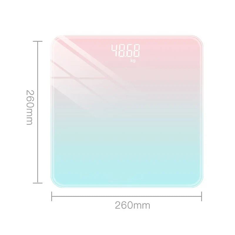 Smart Gradient Glass Body Scale With LCD Digital Display