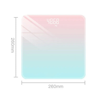Smart Gradient Glass Body Scale With LCD Digital Display