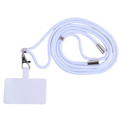 Adjustable Detachable Phone Lanyard with Card Holder & Carabiner - 13 Colors, Nylon Strap Accessory