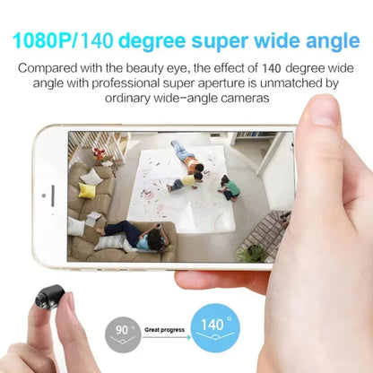 Mini 1080P WiFi HD Security Camera with Night Vision & Motion Detection (Wired Power)