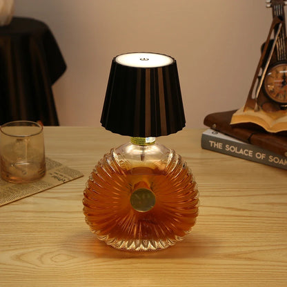 Wireless Bottle Lamp Touch Control LED Light - Rechargeable Home Decor for Dining & Parties