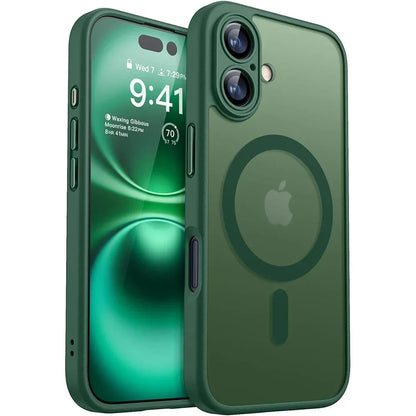 iPhone Case Magnetic Matte Translucent Armor MagSafe Compatible Shockproof Anti-Fingerprint Back To School 2026 Gift
