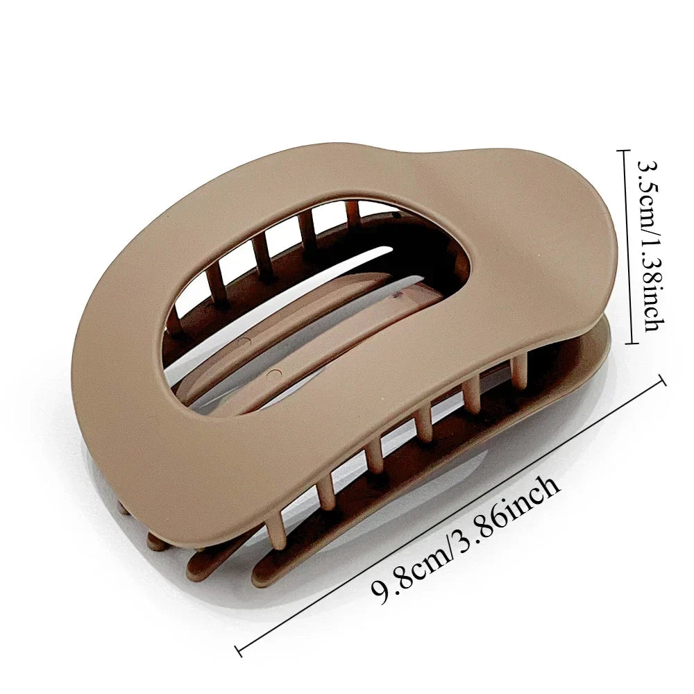 Hair Claw Clip Oval Design Leopard Print Acrylic Barrettes Spring 2026 Trend Gift