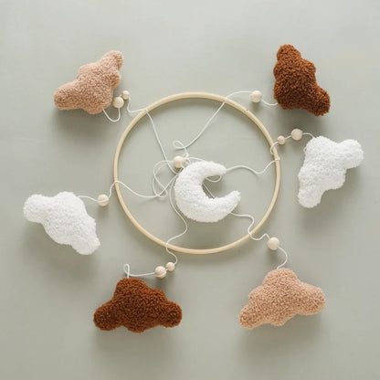Baby Crib Mobile Wooden Nursery Newborn Sensory Toys
