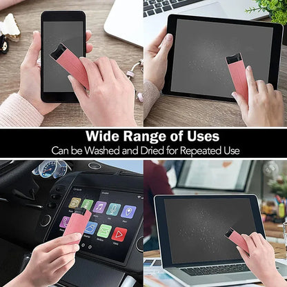 Microfiber Screen Cleaner Spray Set with Cloth & Brush for Smartphones, Tablets, Laptops