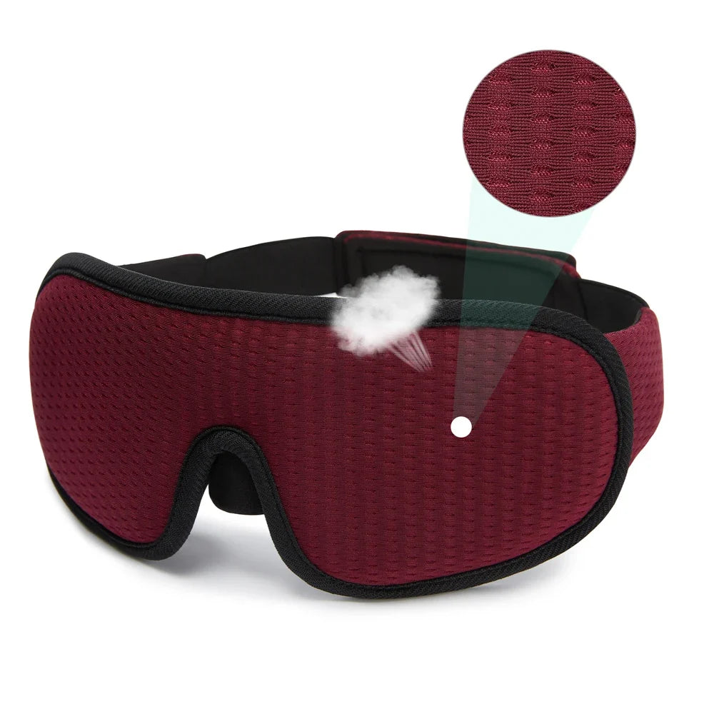 3D Sleep Eye Mask – Light Blocking, Soft and Breathable Eyeshade for Travel and Night Rest