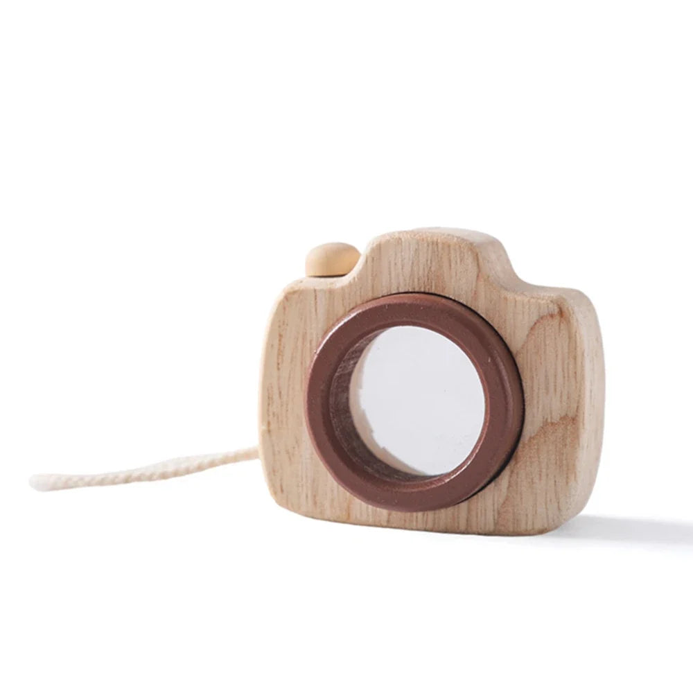 Variant image for Wooden Montessori Camera Toy for Babies, BPA-Free, Safe Outdoor Gift for Toddlers, Encourages Creative Play and Skill Development-3