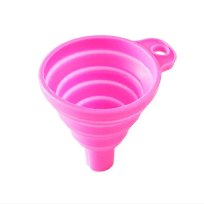 Household Telescopic Funnel Kitchen Tool - High Temperature Resistant Mini Folding Funnel - 4 Colors Available