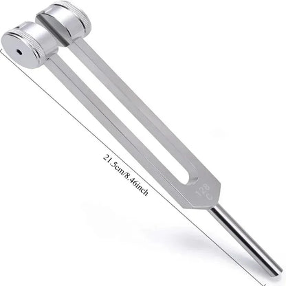 Chakra Healing Tuning Fork Set 128Hz 512Hz - Aluminum Alloy Sound Therapy Tools for Yoga and Meditation