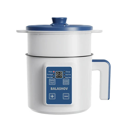 Electric Rice Cooker Smart Multi Cooker Home Kitchen Appliance Fall 2025 Nonstick Inner Pot Timer Easy Cleanup