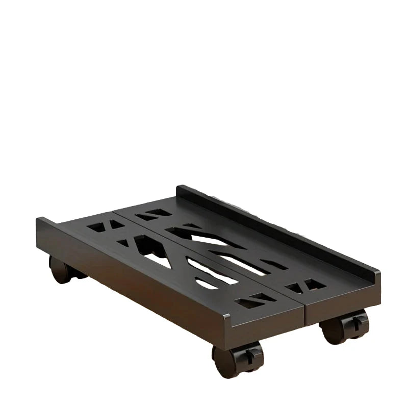 PC Tower Stand Adjustable Ventilated Base With Casters