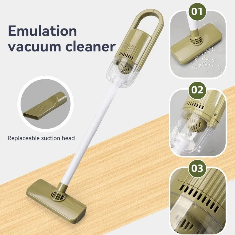 Kids Pretend Play Cleaning Set - Broom & Vacuum Toy for Boys and Girls, 23-Piece Sanitation Fun