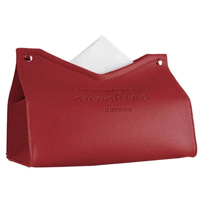 Leather Tissue Box - Nordic Car & Home Decor, Large Storage Napkin Holder