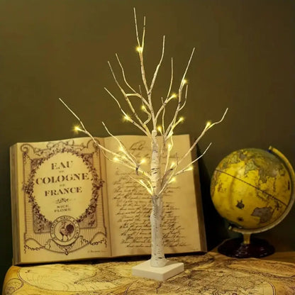 LED Easter Birch Tree Lamp USB Battery Powered Decor