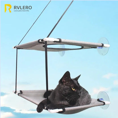 Cat Hammock Window Bed Double Decker Suction Cup Mount Sunny Seat Fall 2025 Wall Mounted Cozy Napping Spot