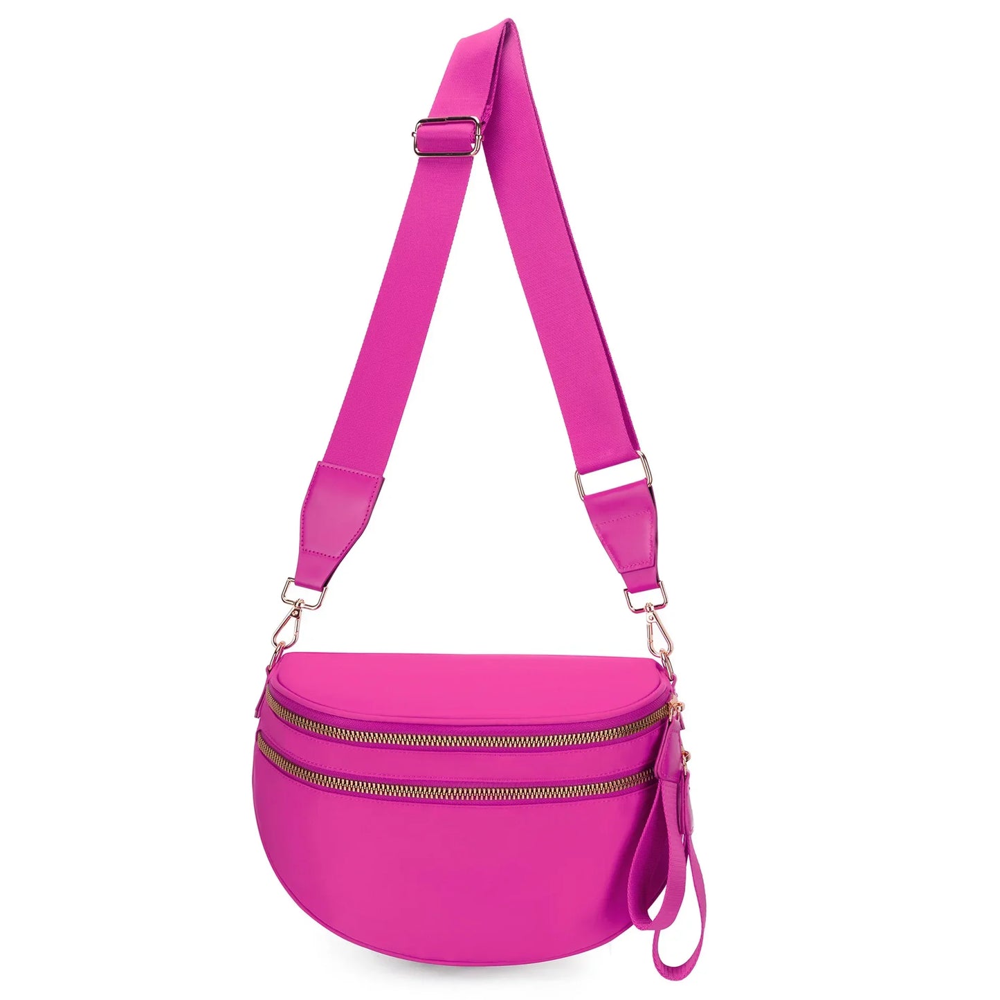 Casual women's checkered fanny pack – large capacity bum bag, adjustable crossbody mommy travel bag