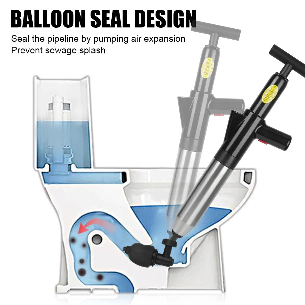 Toilet Plunger High Pressure Drain Unblocker Hydro Blast Style Eco Friendly Home Repair Fall 2026