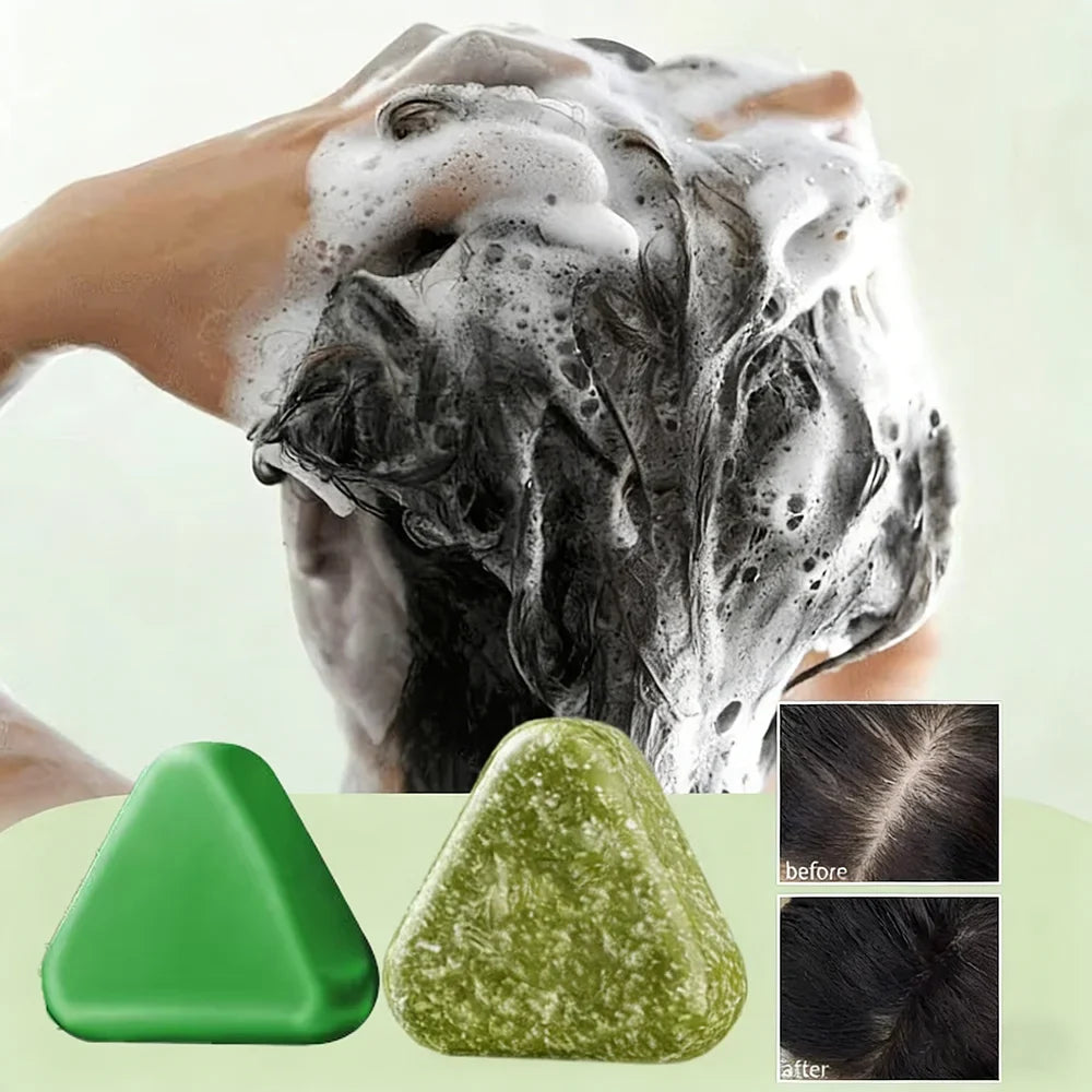 Herbal Shampoo Soap Handmade Hair Care for All Hair Types Oil Control Refreshing Fall 2026 Trend