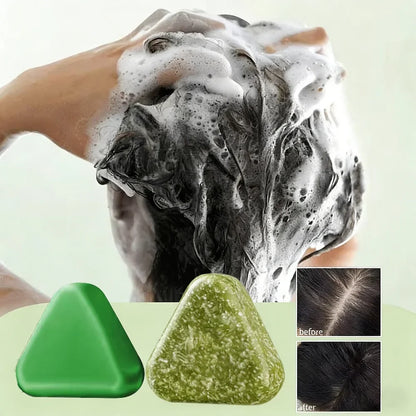 Herbal Shampoo Soap Handmade Hair Care for All Hair Types Oil Control Refreshing Fall 2026 Trend
