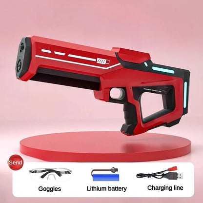 Water Blaster Wireless Dual Electric Water Gun Large Capacity 8m Range Burst Mode Summer 2025 Beach Kids Toy