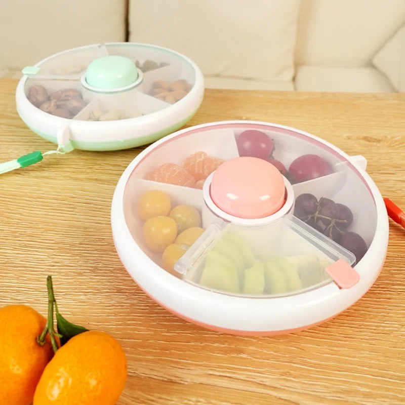 Snack Container Rotating Moisture Proof Organizer Spinner Back To School 2025 Portable Freshness