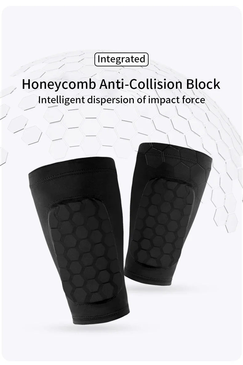 Football Shin Guard Sleeve Covers - Lightweight Elastic Protective Leg Sleeves for Men Women and Teens
