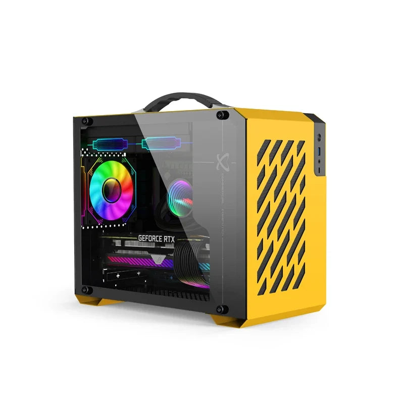 Mini ITX Case Glass Side 240mm Watercooling Portable