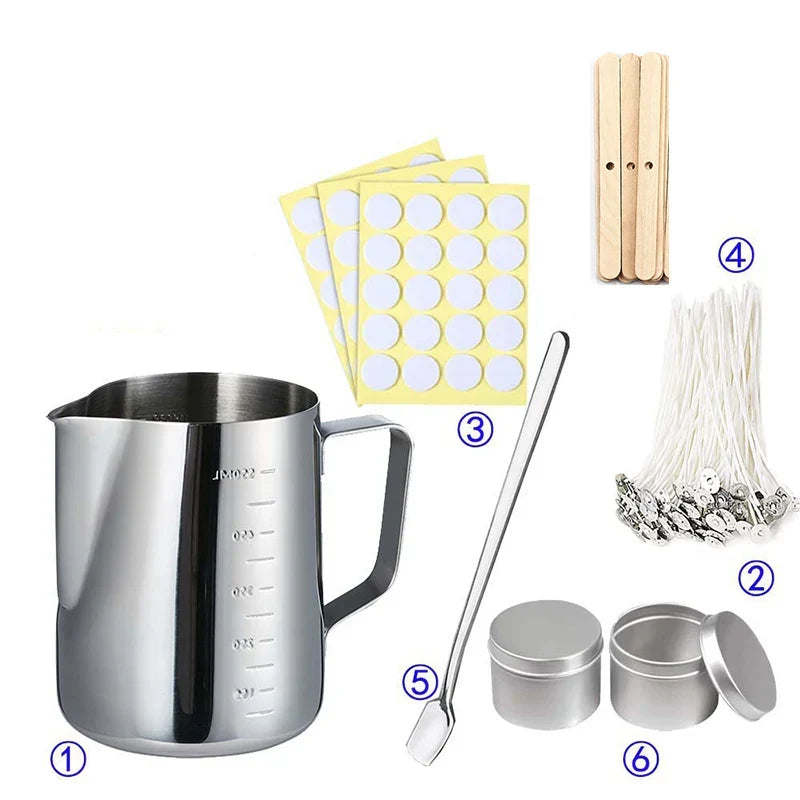 Candle Making Kit Complete DIY Supplies Set Aromatherapy Candle Jars Mould Fall 2025 Beginner Gift