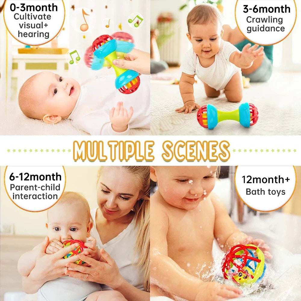 Baby Rattle Ball Newborn Sensory Toys Soothing Gift
