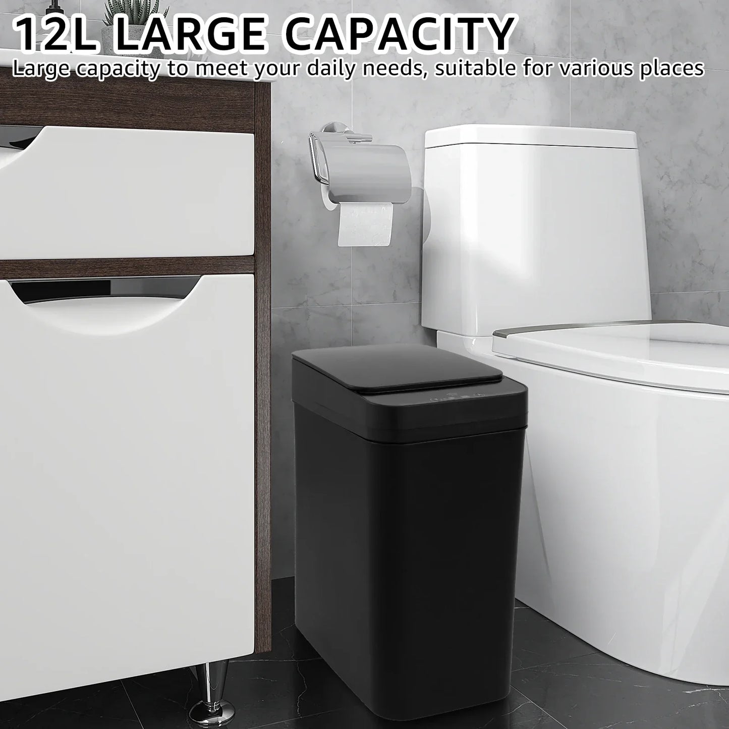 Touchless Automatic Trash Can 12L Sensor Kitchen