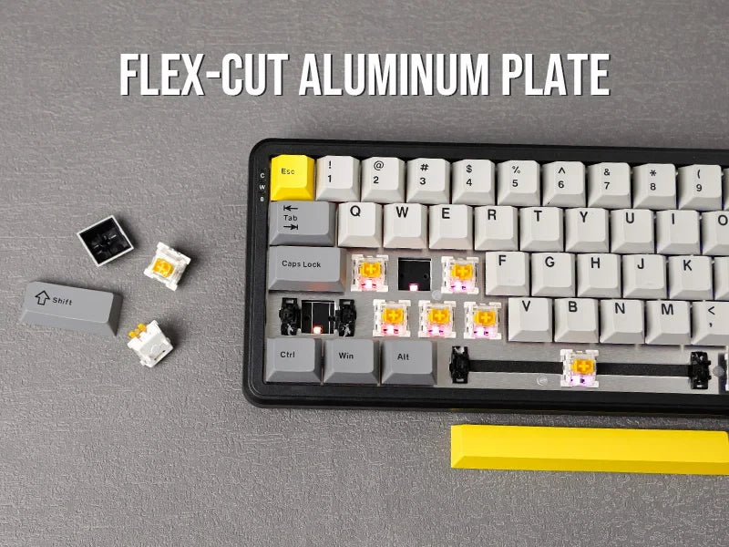 Mechanical Keyboard 68Key Wireless Bluetooth RGB Hall Effect