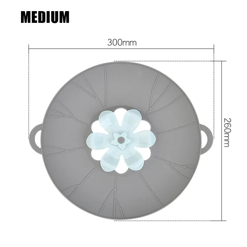 Silicone Pot Lid Spill Stopper Universal Anti Overflow Cover Kitchen Gadget Fall 2025 Keeps Stovetop Clean