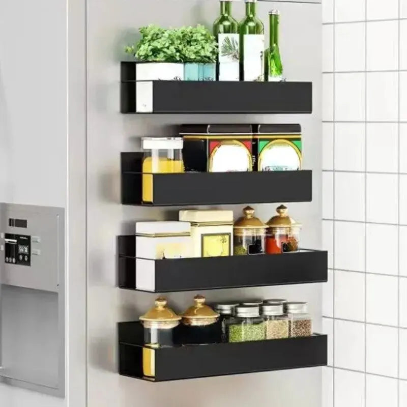 Magnetic Storage Shelf Cast Iron Side Hanging Organizer, Refrigerator And Washing Machine Space Saving 2025