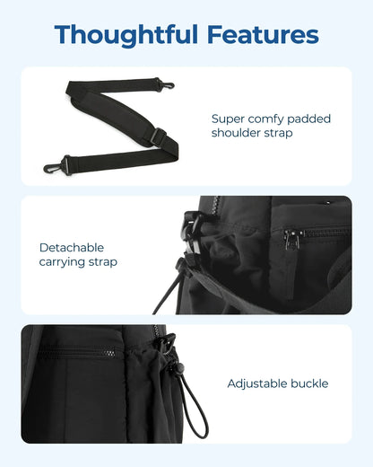 Travel Duffel Bag with Shoulder Strap, Large Capacity Gym & Diaper Bag