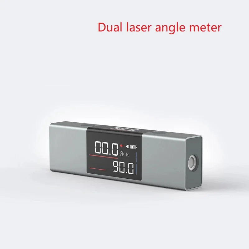 Laser Protractor Digital Inclinometer 2-in-1 Laser Level Ruler Fall 2025 Rechargeable Type C 0.5 Degree Accuracy DIY Use