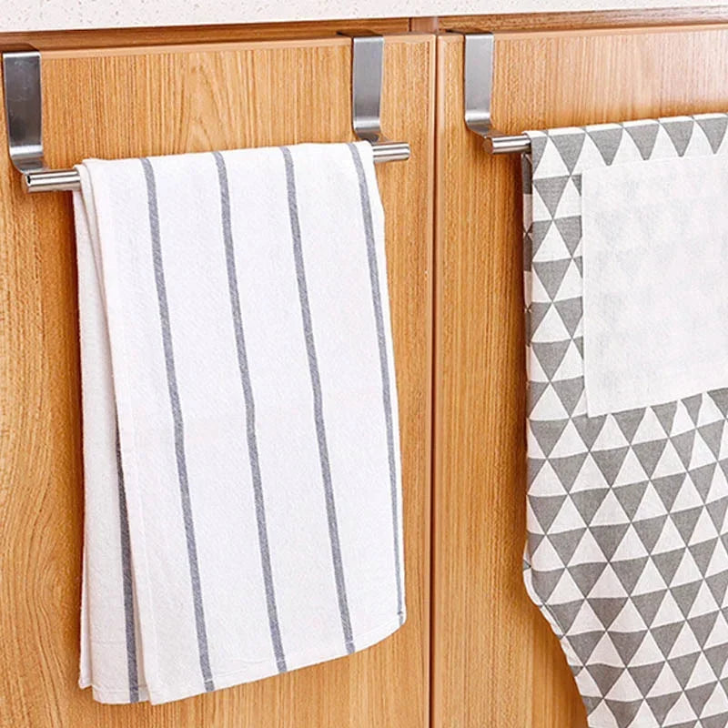 Stainless Steel Towel Rack Organizer - 3PCS Home Organizers for Bathroom & Kitchen, Wall Mounted