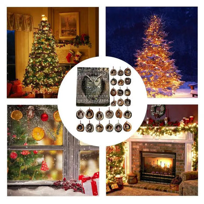 Advent Calendar Cat Countdown Hanging Tree Ornaments