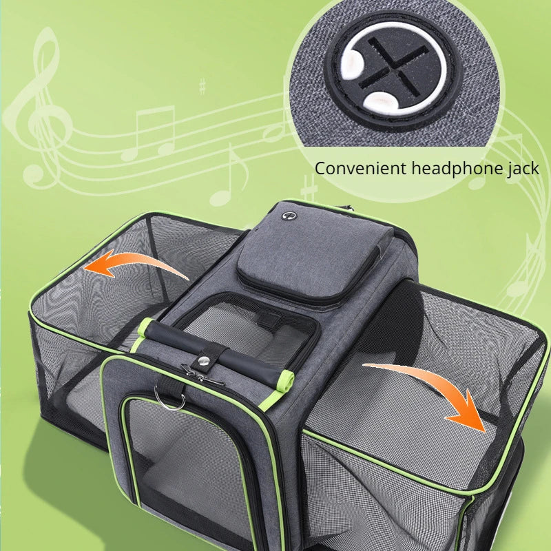 Cat Backpack Breathable Foldable Pet Carrier Outdoor Travel 2025 Large Capacity Ventilated Comfort Fold Flat Storage
