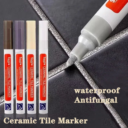 Waterproof Grout Pen Tile Marker Permanent Seam Repair Bathroom Kitchen Floor Wall