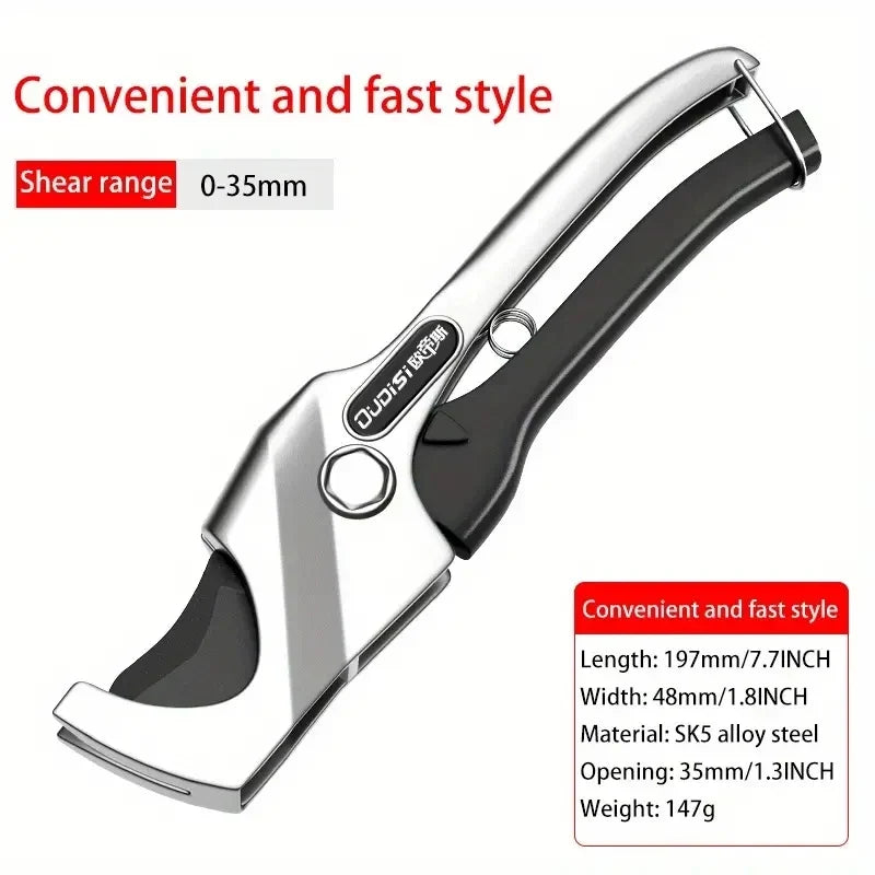 Water-Resistant PVC Pipe Cutter Tool - Multi-Purpose Garden Tool for Plastic & Rubber Tubing