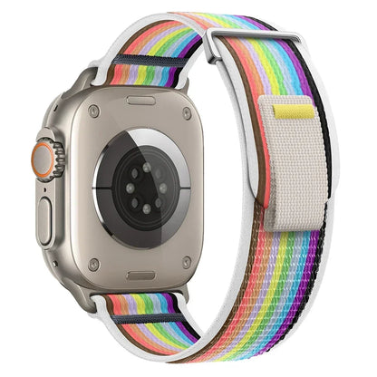 Nylon Trail Loop Apple Watch Band - Breathable Sport Strap for Ultra 3 2, Series 11 10 9 8 7 41-49mm