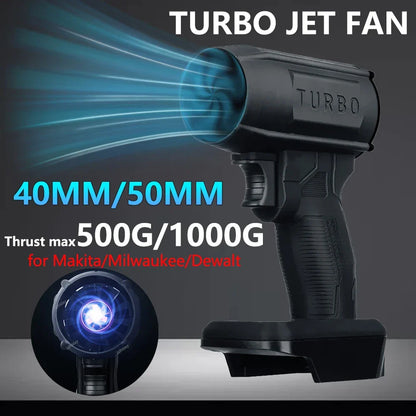 Cordless Turbo Jet Blower for Car Drying – High Power Air Gun 40/50mm, Fast Car Dryer, Dust & Debris Cleaner