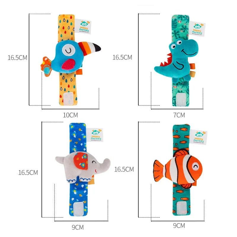 Baby Wrist Rattle Set Newborn Sensory Toys Soothing Gift
