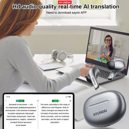 Bluetooth Earbuds AI Translator True Wireless With Mic
