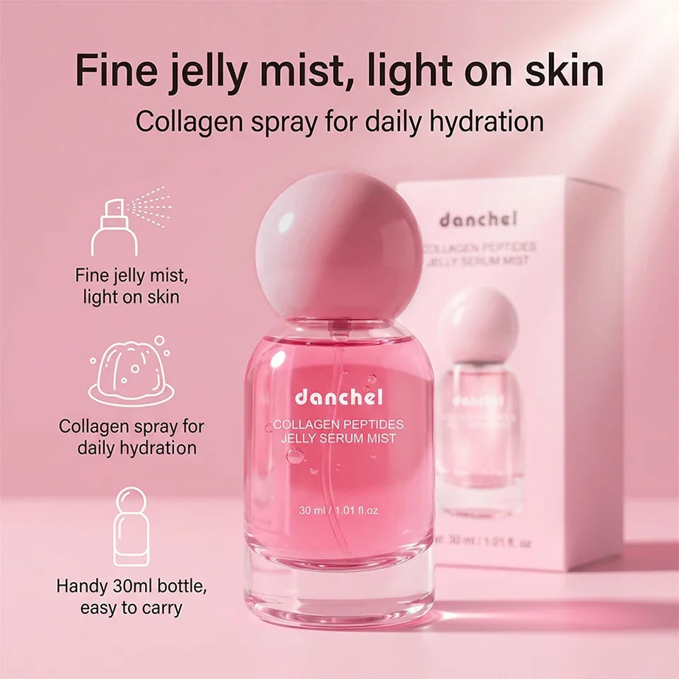 Collagen Peptides 2-in-1 Jelly Serum & Face Mist – Deep Hydration Moisturizing Skin Care Spray 2026