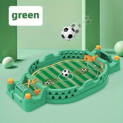 Interactive Soccer Game for Kids -2-Player Tabletop Fun, Parent-Child Activity, Portable Puzzle Game in Blue/Green