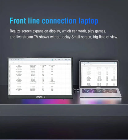 Portable 15.6 Inch Touch Monitor 1080p HDR Gaming On The Go