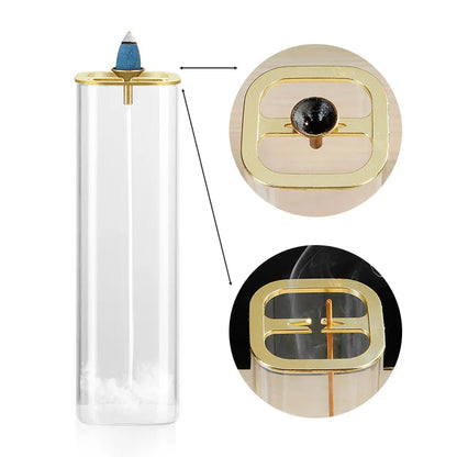 Glass Incense Burner With Removable Ash Catcher Home Decor
