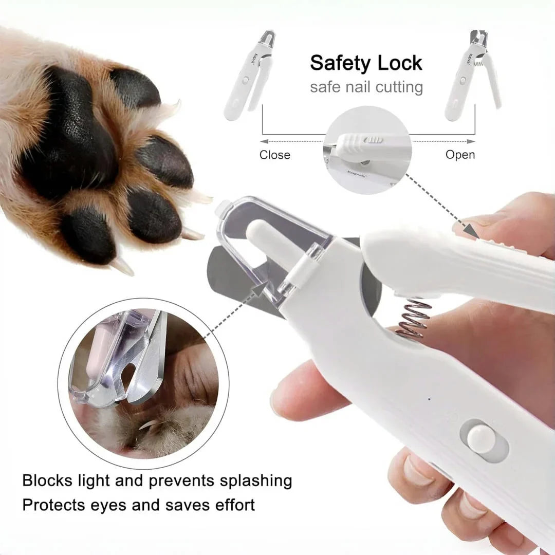 Pet Nail Grinder Quiet Grooming Tool With 2 LED Lights Safe Cat And Dog Nail Care Holiday Gifts 2026